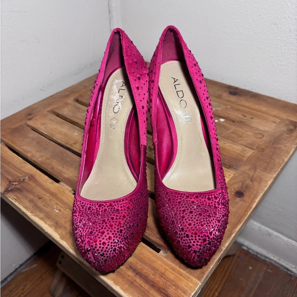 Aldo Studded Stiletto Platform Heels